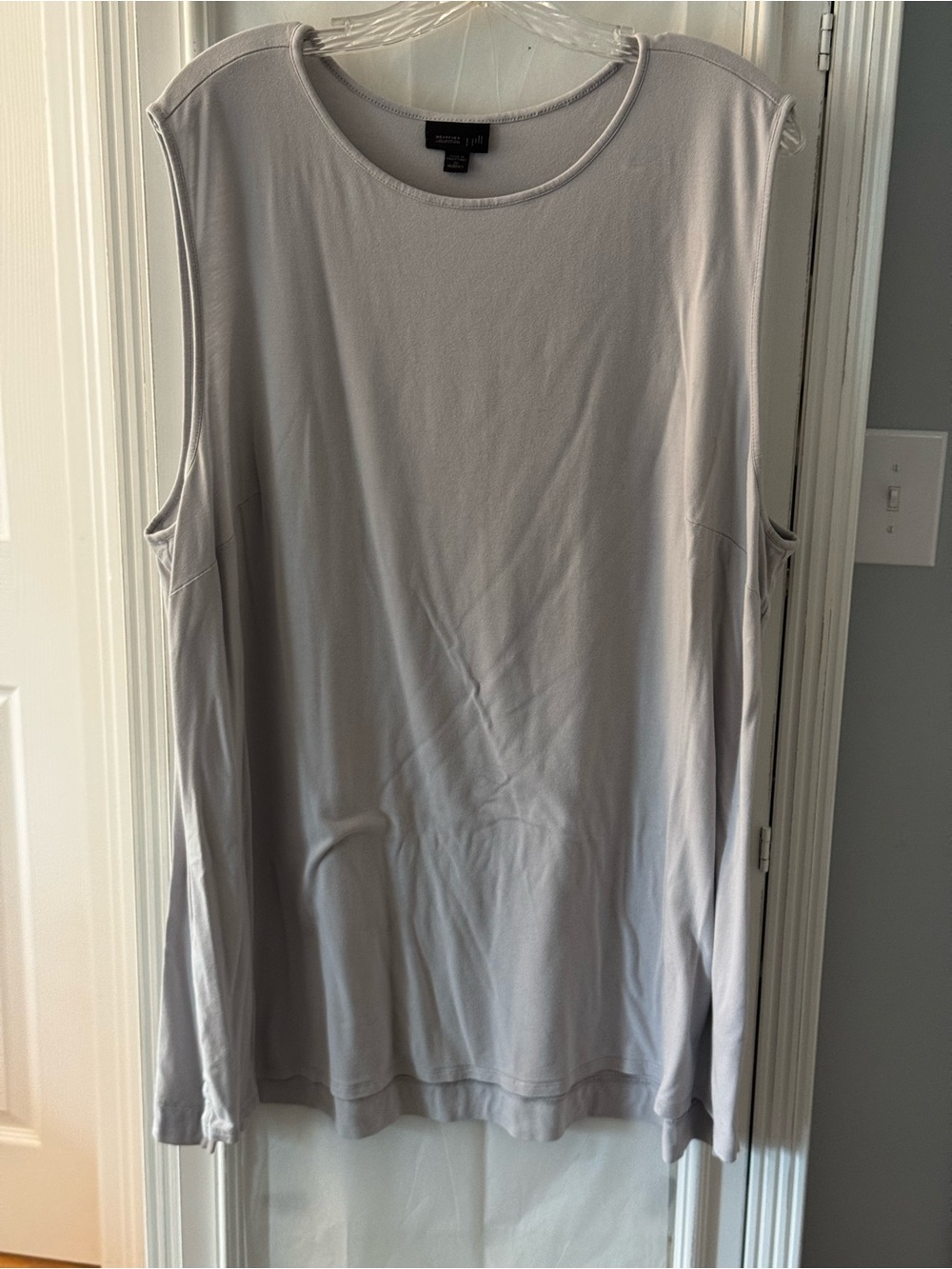 J. Jill Wearever Light Gray Sleeveless Scoop Neck Tank Top Size 3X